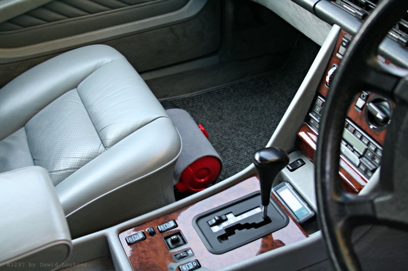 Fire extinguisher mounted inside a vehicle in Johannesburg, South Africa